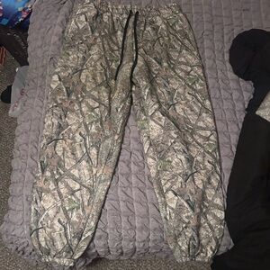 Woodland camo vital apparel sweat pants